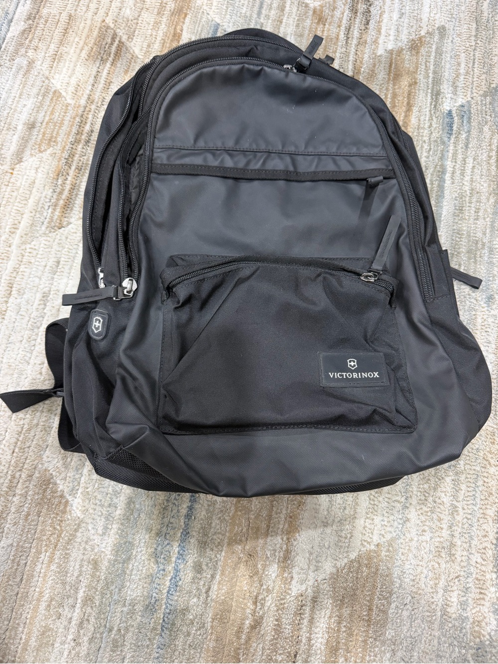 Victorinox Black Men's Everyday Backpack with Multiple Compartments